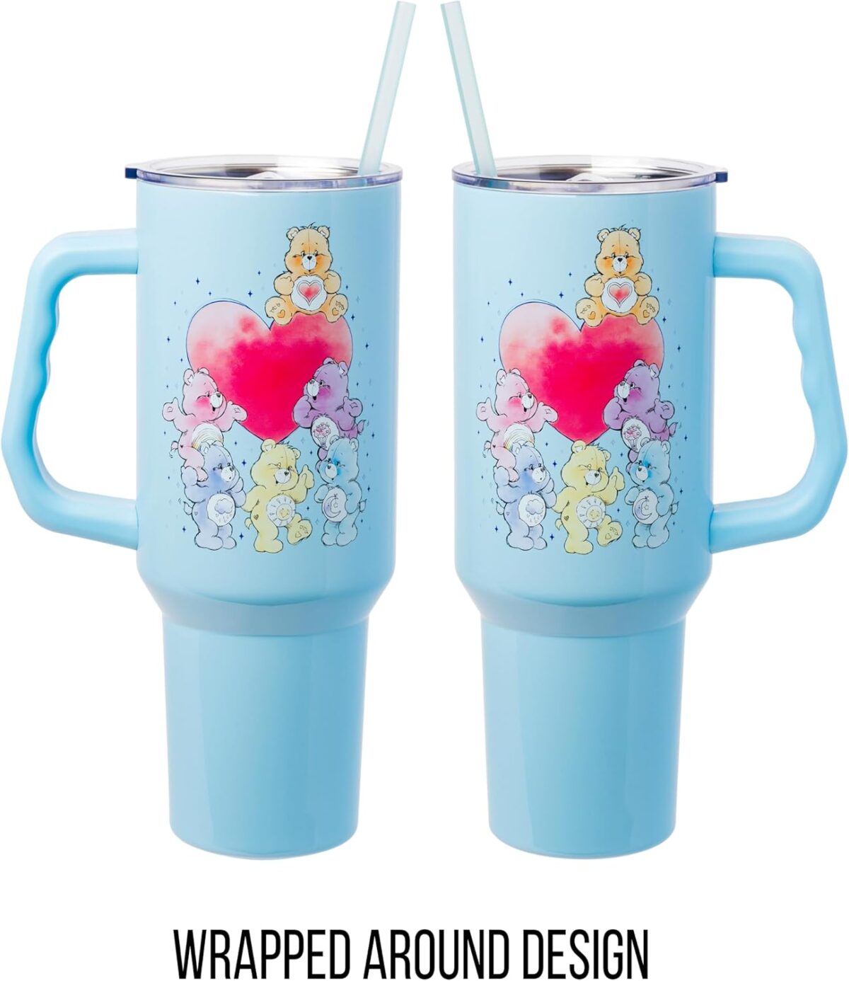 Vaso de acero inoxidable con pajilla de los Ositos Cariñositos - Image 3