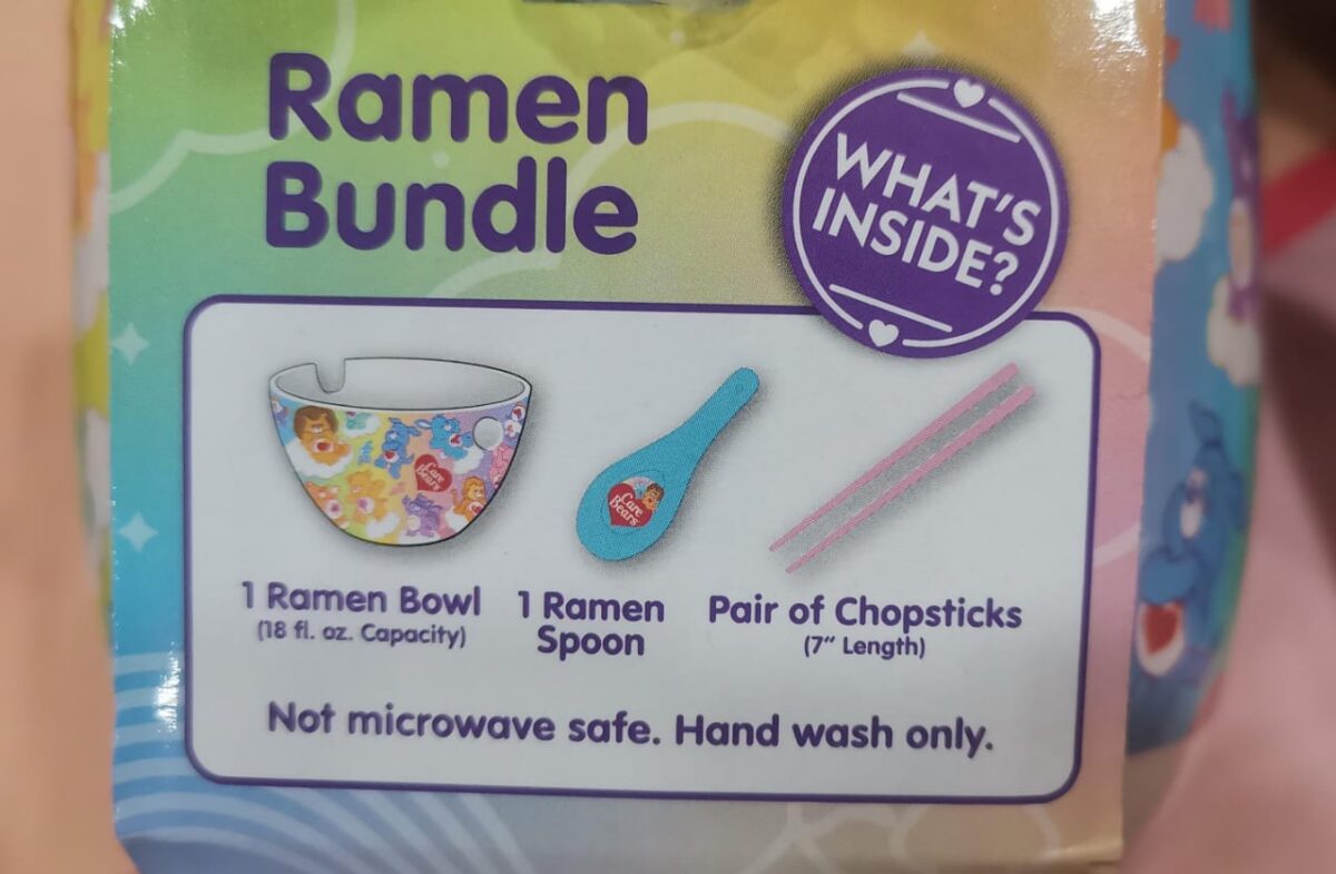 Tazon para Fideos de los Ositos Cariñositos con Palillos Cuchara - Image 3