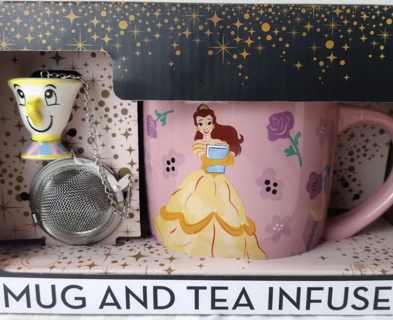 Set Taza y Infusor Disney de la Bella y la Bestia