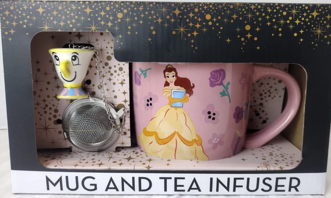Set Taza y Infusor Disney de la Bella y la Bestia