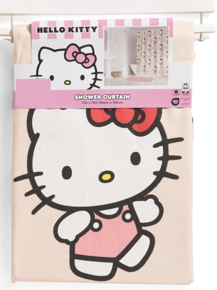 Cortina de ducha de Hello Kitty (1.83 m x 1.83m )