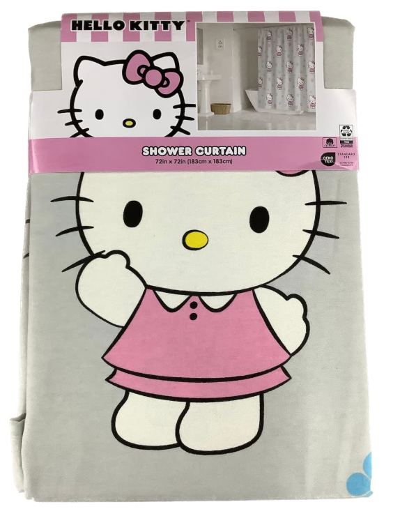 Cortina de ducha de Hello Kitty (1,83 m × 1,83 m )