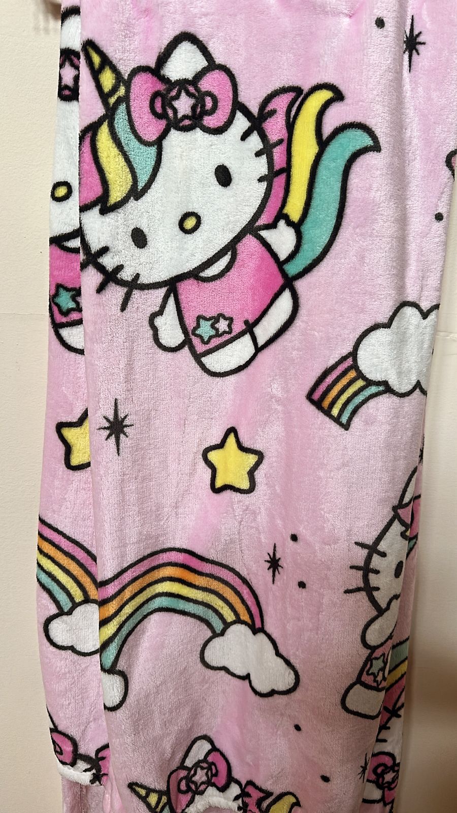 Cobija de Hello Kitty unicornio (1,52 m x 1,78 m )